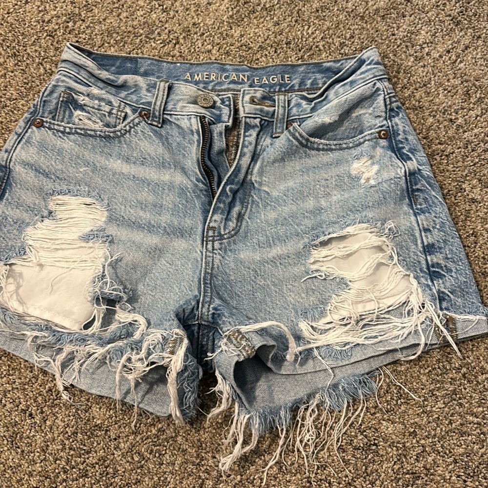 American Eagle Medium Wash Jean Shorts